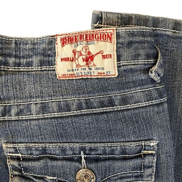 NWT True Religion Joey Super T Jeans Size 27 - Picture 3 of 12